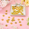 50Pcs 2 Colors Handmade Millefiori Lampwork Beads LAMP-TADJ0001-03C-4