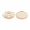 Brass Micro Pave Clear Cubic Zirconia Pendants KK-S364-188-2