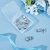 6Pcs 6 Styles 304 Stainless Steel Anchor Hook Clasps STAS-UN0050-80-5