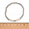 Brass Beaded Stretch Bracelets for Women BJEW-U018-01P-5