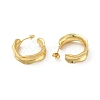 Rack Plating Brass Ring Stud Earrings for Women EJEW-P221-46G-2