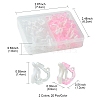 40Pcs 2 Colors Plastic Clip-on Earring Findings KY-FS0001-23-4