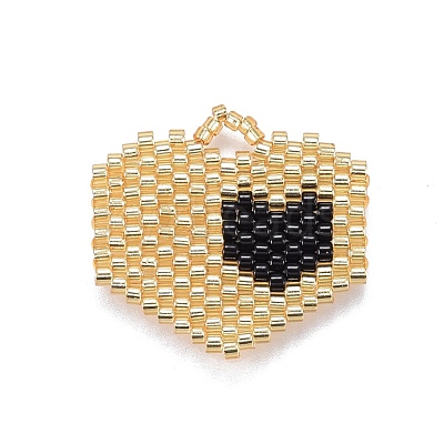 MIYUKI & TOHO Handmade Japanese Seed Beads Pendants SEED-A029-EC01-1