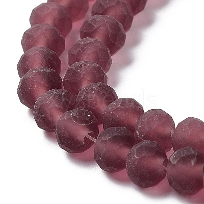 Transparent Glass Beads Strands X1-EGLA-A034-T8mm-MD13-1