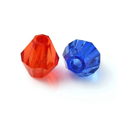 315Pcs 7 Colors Transparent Acrylic Beads TACR-YW0001-77-1