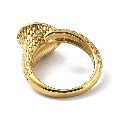 Adjustable 304 Stainless Steel Ring Findings STAS-K263-01G-1
