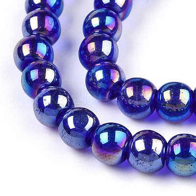 Electroplate Transparent Glass Beads Strands LS-GLAA-T032-T4mm-AB15-1