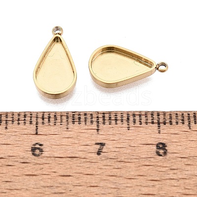 304 Stainless Steel Pendant Cabochon Component STAS-Q113-23B-G-1