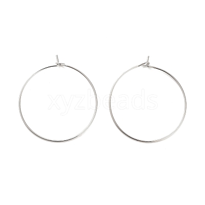 Brass Hoop Earring Findings KK-R112-038D-1