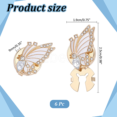 Alloy Rhinestone Cufflinks FIND-WH0111-882B-1