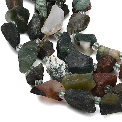 Raw Rough Natural Indian Agate Beads Strands GG-CBA0B77-A10-01-1