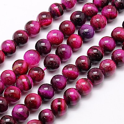 Natural Tiger Eye Beads Strands G-G544-10mm-02-1