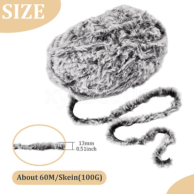 Super Bulky Imitation Fur Polyester Yarn OCOR-TAC0016-36H-1