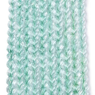 Crackle Transparent Glass Beads Strands GLAA-N068-02A-04-1
