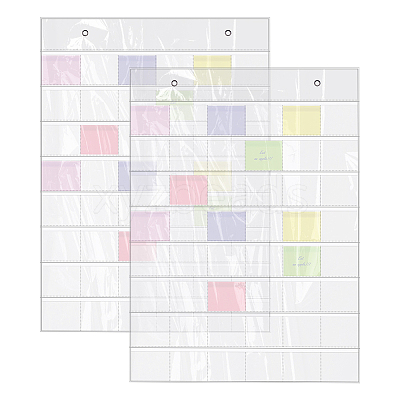 48 Grids PVC Badge Storage Rolls ABAG-WH0046-88-1