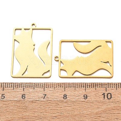 201 Stainless Steel Pendants SA-CBA49C1-04G-1