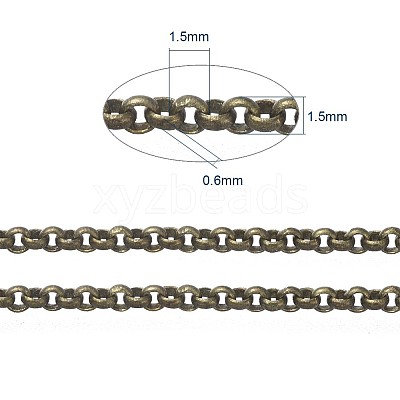 Brass Rolo Chains CHC-S008-002H-AB-1