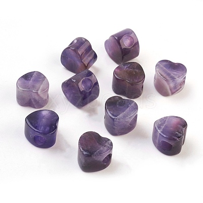 Natural Amethyst European Beads X-G-F580-C02-1