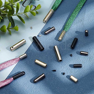 24 Sets 12 Styles Zinc Alloy End Caps FIND-NB0004-14-1