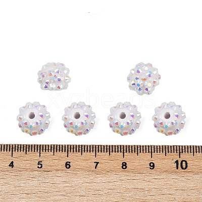 AB-Color Resin Rhinestone Beads RESI-S315-10x12-16-1