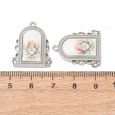 Alloy Epoxy Resin Pendants FIND-K031-01P-01-1