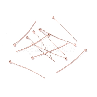 Brass Ball Head Pins KK-WH0058-02C-RG-1