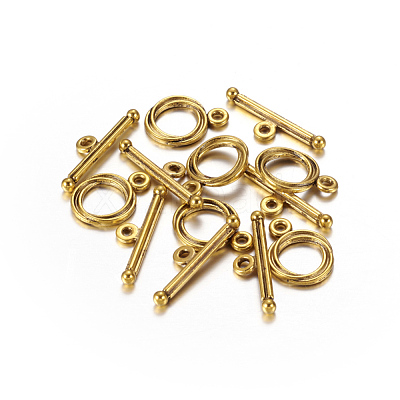 Tibetan Style Alloy Toggle Clasps X-GLF0539Y-NF-1