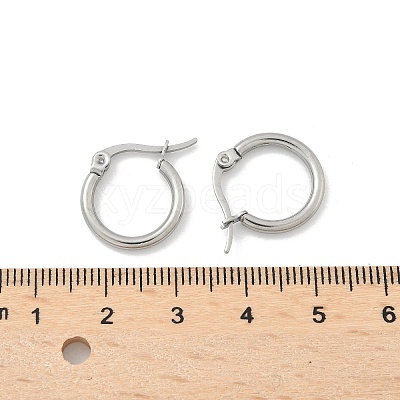 Tarnish Resistant 304 Stainless Steel Hoop Earrings EJEW-F105-12P-1
