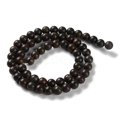 Natural Polychrome Jasper/Picasso Stone/Picasso Jasper Beads Strands G-C160-01-6mm-1