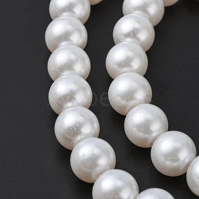 Glass Pearl Beads Strands X-HY-10D-B01-1-1