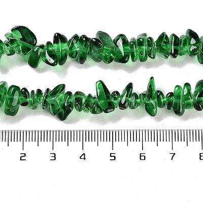 Spray Painted Transparent Glass Beads Strands X-GLAA-P060-01A-07-1
