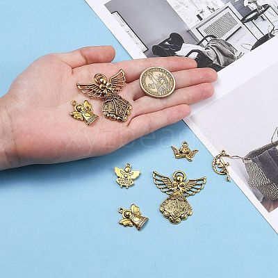 Tibetan Style Alloy Pendants TIBEP-MSMC020-AG-1
