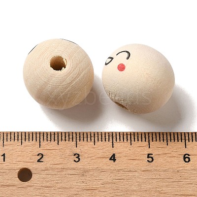 Wood European Beads WOOD-C006-04A-1