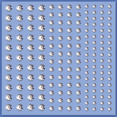 Acrylic Rhinestone Facial Stickers LS-PW-WG72147-01-1