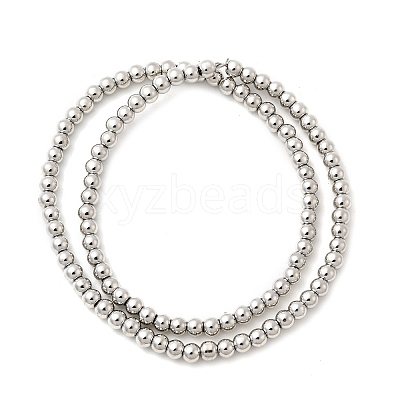 Electroplate Glass Beads Strands EGLA-F166-01A-P-1