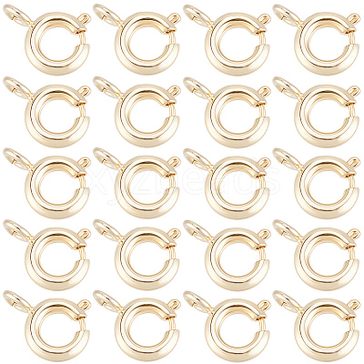 20Pcs Brass Spring Ring Clasps KK-BBC0025-72B-1