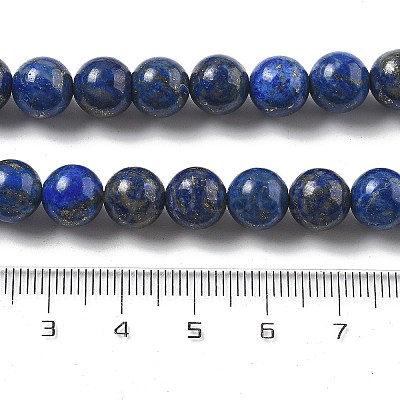 Natural Lapis Lazuli Beads Strands G-P348-01-8mm-1