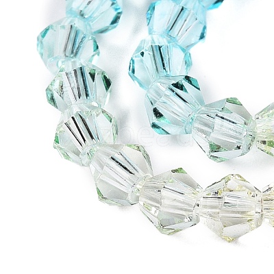 Gradient Color Baking Paint Glass Bead Strands LS-DGLA-A039-T2mm-A07-1