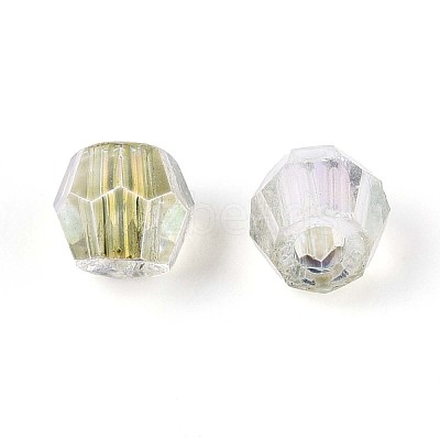 Transparent Spray Painted Glass Beads LS-EGLA-N018-4mm-03-1