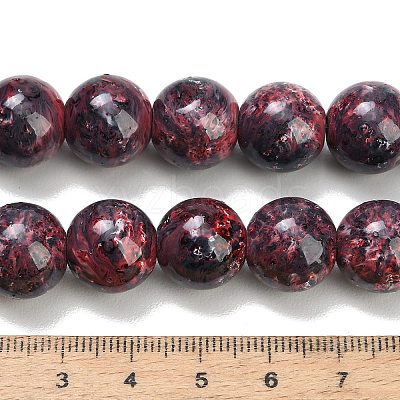 Baking Paint Glass Beads Strands GL-CBA8F4B-02I-1