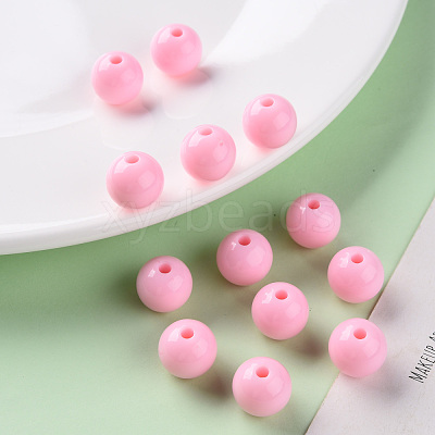 Opaque Acrylic Beads MACR-S370-C12mm-A01-1