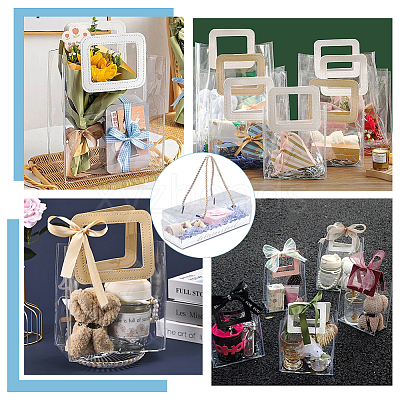 Rectangle Folding Paper & Plastic Storage Boxes with Polyester Rope Handle CON-WH0089-171B-01-1
