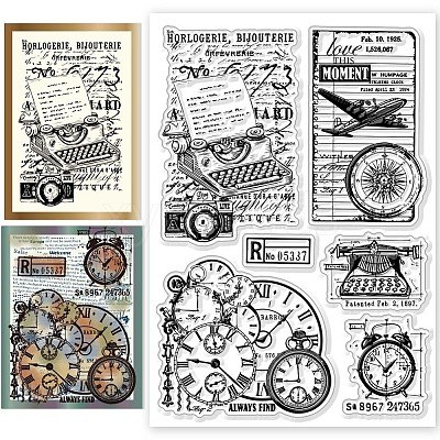 PVC Plastic Clear Stamps DIY-WH0631-0680-1
