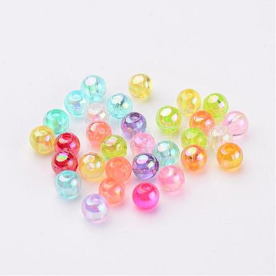 Transparent AB Color Acrylic Beads X-PL731M-1