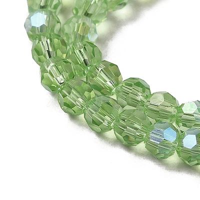 Electroplate Transparent Glass Beads Strands EGLA-A035-T4mm-L09-1