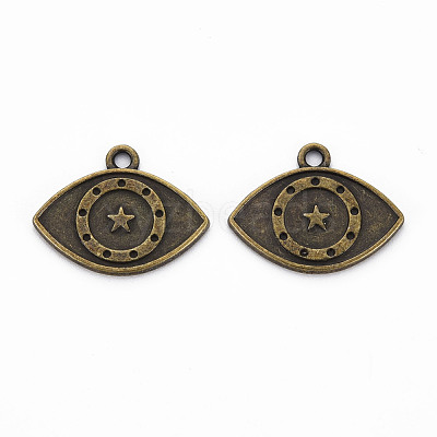 Tibetan Style Alloy Pendant Enamel & Rhinestone Settings TIBEP-N010-002AB-RS-1