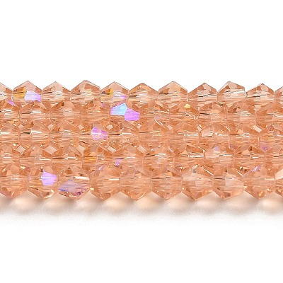 Transparent Electroplate Glass Beads Strands LS-EGLA-A039-T2mm-L15-1