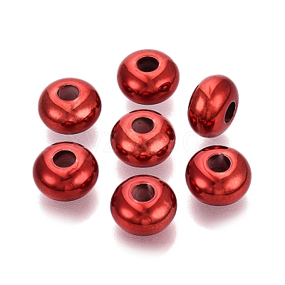 Valentine's Day UV Plating Opaque Acrylic European Beads PACR-T017-19M-M5-1