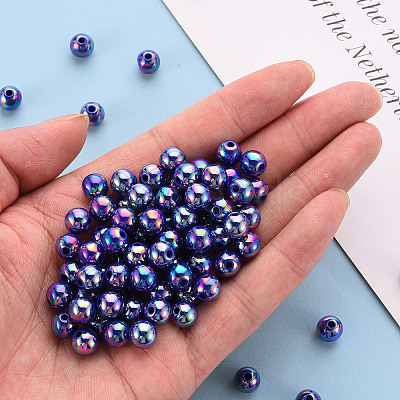 Opaque Acrylic Beads MACR-S370-D8mm-S014-1