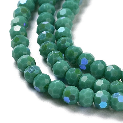 Opaque Glass Beads Strands EGLA-A035-P4mm-L13-1